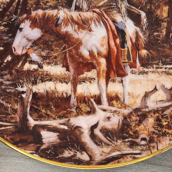Bradford Exchange Collector Plate The Noble Quest by Harry Schaare 1993 - Picture 4 of 10